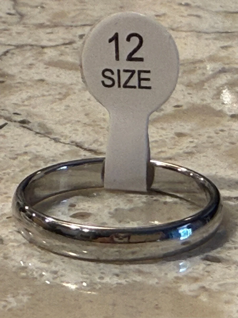 NEW Men’s Fashion Rings Size 12 – Set of 3 Silver, Black & Wood Grain Bands. BRD